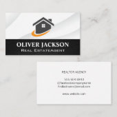 モダン家実在財産ロゴ 名刺 (正面/裏面)