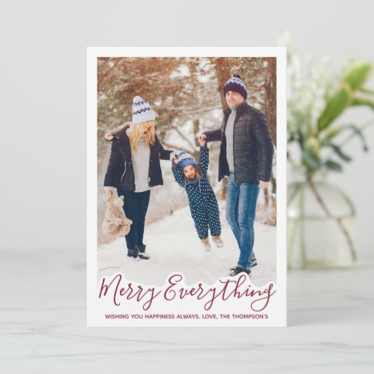 モダン家族の写真パーソナライズされたすべて シーズンカード (スタンド正面)