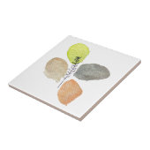 モダン審美的な水彩葉 タイル (側面)