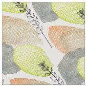 モダン審美的な水彩葉 ファブリック (クローズアップ)