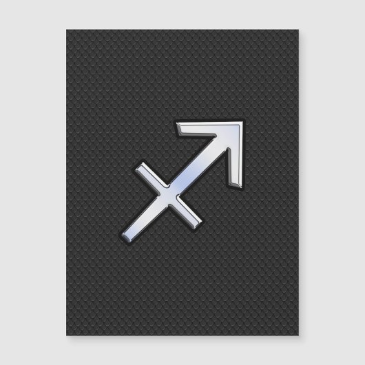 モダン射手座〔占星術の〕十二宮図サイン入りスネークスキン (正面)