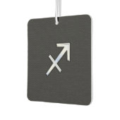 モダン射手座〔占星術の〕十二宮図サイン入りスネークスキン カーエアーフレッシュナー (左)