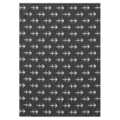 モダン射手座〔占星術の〕十二宮図サイン入りスネークスキン テーブルクロス (正面)