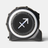 モダン射手座〔占星術の〕十二宮図サイン入りスネークスキン メジャー (正面)