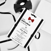 モダン小ミニマル紳士かわいい赤ちゃんシャワー 招待状