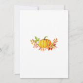 モダン少しカボチャベビーシャワーの招待状 招待状 (裏面)