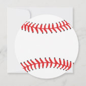 モダン少年野球のベビーシャワー招待状 招待状 (裏面)