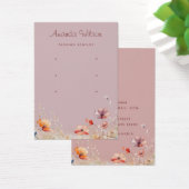 モダン山エレガント花3イヤリング表示カード (デスク)