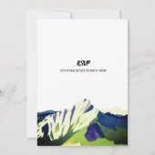 モダン山林結婚林 招待状 (裏面)