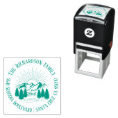 モダン山素朴家名差出人住所 セルフインキングスタンプ (インサイチュ)