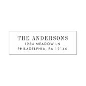 モダン差出人住所結婚の姓 セルフインキングスタンプ (デザイン)