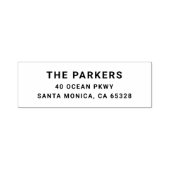 モダン差出人住所自墨用ゴムスタンプ セルフインキングスタンプ (デザイン)