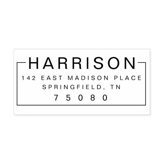 モダン差出人住所自己インキング・スタンプ・ブロック セルフインキングスタンプ (デザイン)