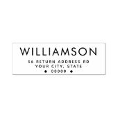 モダン差出人住所自己スタンプ セルフインキングスタンプ (デザイン)