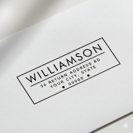 モダン差出人住所自己スタンプ セルフインキングスタンプ