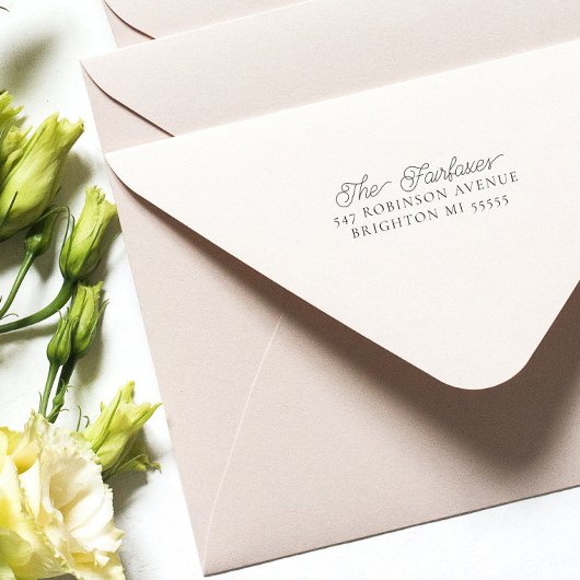 モダン差出人住所 セルフインキングスタンプ