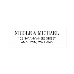 モダン差出人住所 セルフインキングスタンプ