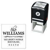 モダン差出人住所 セルフインキングスタンプ (インサイチュ)