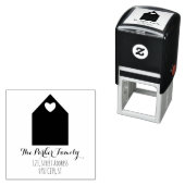 モダン差出人住所 |ハウス |自己手書きスタンプ セルフインキングスタンプ (インサイチュ)