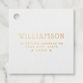 モダン差出人住所 フェイバータグ