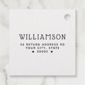 モダン差出人住所 フェイバータグ (裏面)