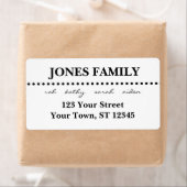 モダン差出人住所 ラベル (インサイチュ)