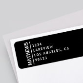 モダン差出人住所 ラベル