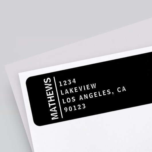 モダン差出人住所 ラベル