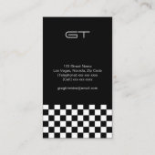 モダン市松模様に名刺 名刺 (裏面)