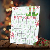 モダン市松模様に25日 台座サイン