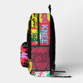 モダン市絵を描ユニーク通り美術 プリントバックパック (右)