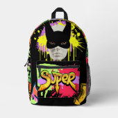 モダン市絵を描ユニーク通り美術 プリントバックパック (正面)