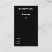 モダン市 – 垂直 名刺 (裏面)