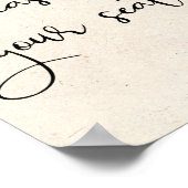 モダン席のエレガント台本の看板を見つけなさい ポスター (角)