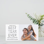 モダン年末年始の写真最高の年 シーズンカード (スタンド正面)