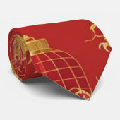モダン年賀モダン模様 ネクタイ (ロール)