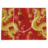 モダン年賀モダン模様 ラージペーパーバッグ (正面)