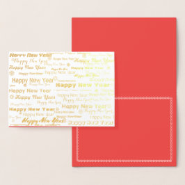 モダン年賀状 箔カード