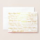 モダン年賀状 箔カード (封筒付き正面)