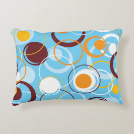 モダン幾何カラフル円の形状パターン アクセントクッション