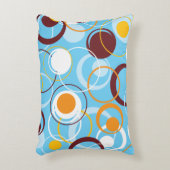 モダン幾何カラフル円の形状パターン アクセントクッション (正面(垂直))