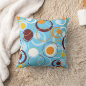 モダン幾何カラフル円の形状パターン クッション (ブランケット)