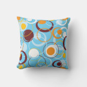 モダン幾何カラフル円の形状パターン クッション (正面)