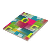 モダン幾何カラフル図形抽象芸術パターン タイル (側面)