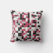 モダン幾何カラフル正方形パターン クッション (正面)