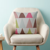 モダン幾何三角形パターン クッション