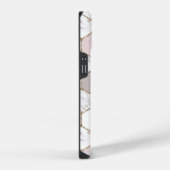 モダン幾何大理石六角パターン iPhoneケース (右側面)