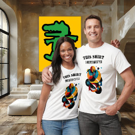 モダン幾何学アート - 抽象的な知性ユーモア Tシャツ