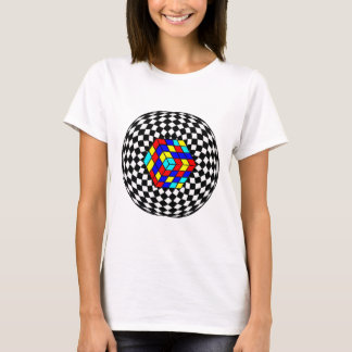 モダン幾何学アートTシャツ - 抽象的パターンT Tシャツ