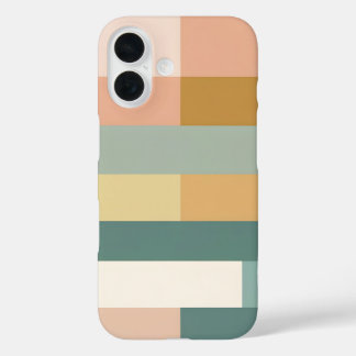 モダン幾何学カラーブロック iPhoneケース – モダン iPhone 16ケース